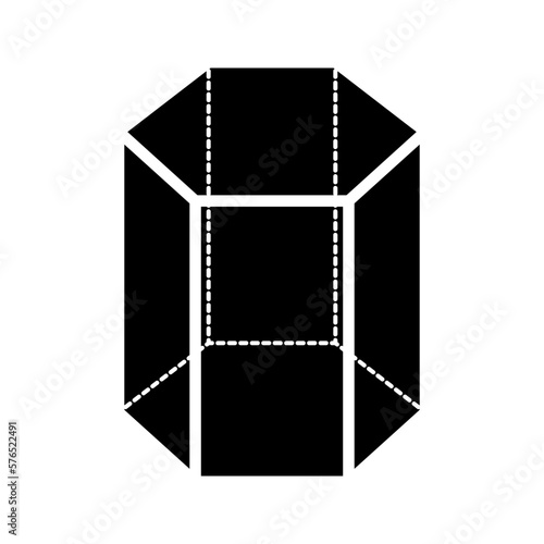 Hexagonal icon. sign for mobile concept and web design. vector illustration