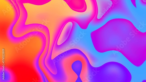 abstract colorful 4k Liquid Waves motion background