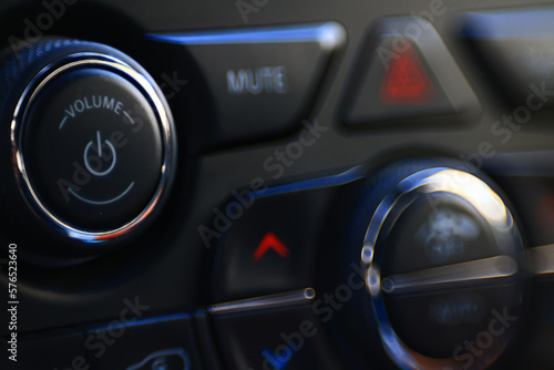 control panel in the car, auto transport technologies © kichigin19