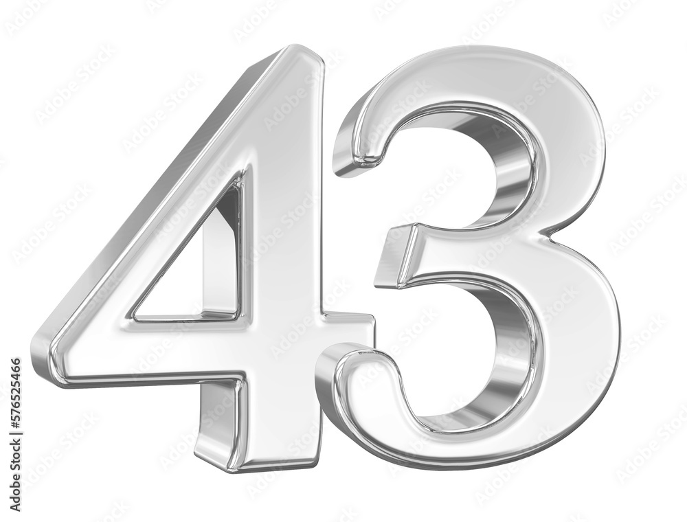 43 Silver Number 