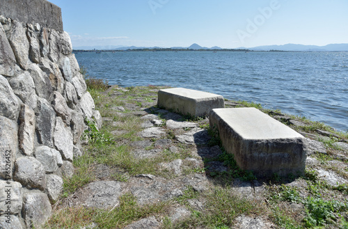 堅田　湖畔の風景　滋賀県大津市 photo