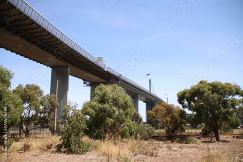 Westgate Bridge spanning Westgate Park, Melbourne, Victoria, Australia. photo