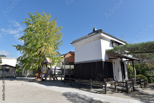 本福寺　土蔵と銀杏の木　滋賀県大津市本堅田