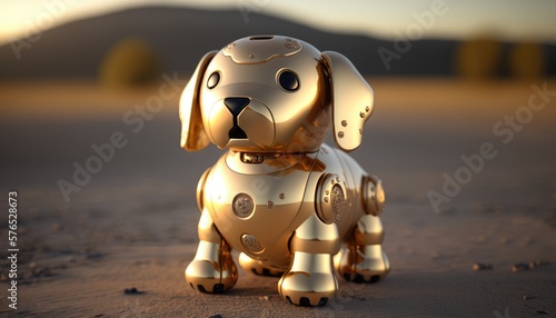 robot dog cyborg future technology. Created with Generative AI