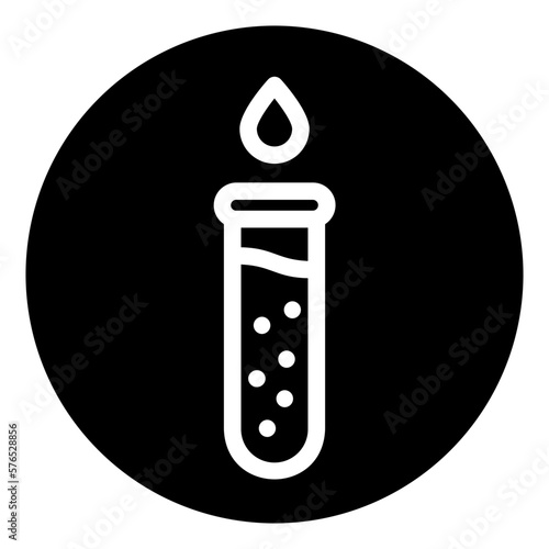 blood analysis glyph icon