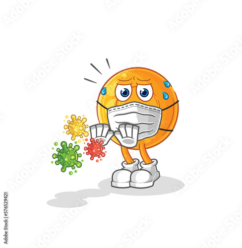 throat lozenges refuse viruses cartoon. cartoon mascot vector