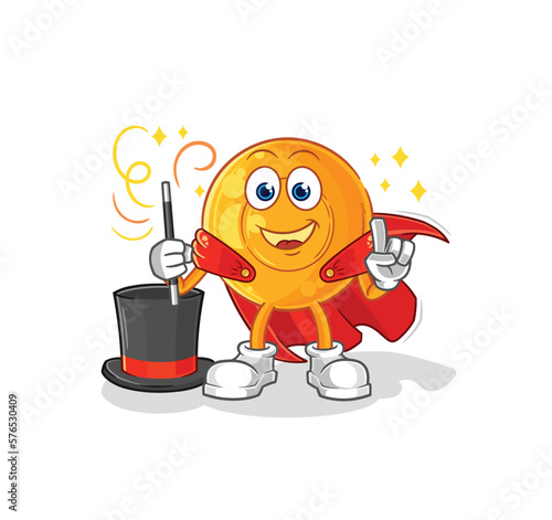 throat lozenges magician illustration. character vector