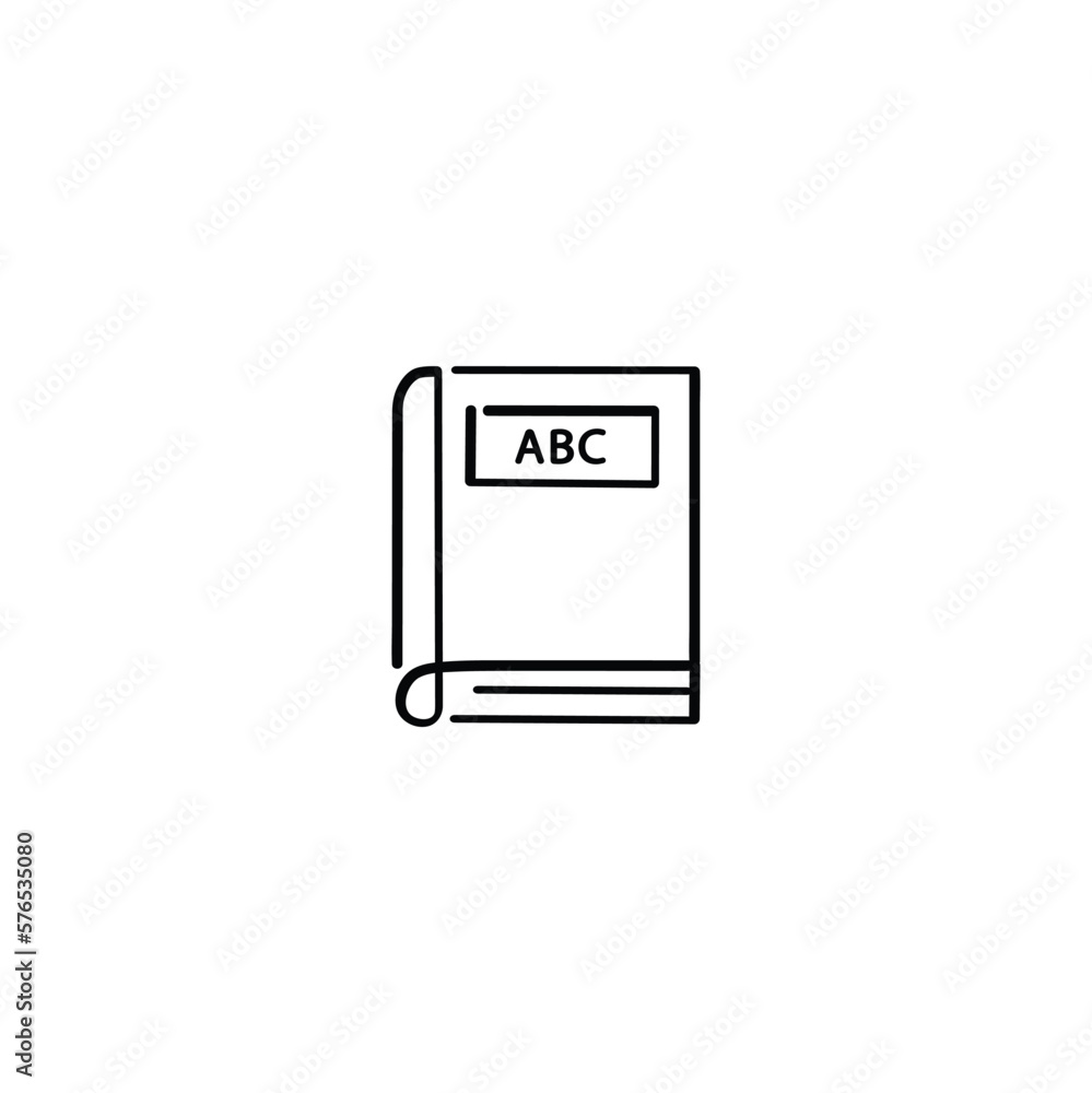 Reading Book Line Style Icon Design Reading Book Line Style Icon Design