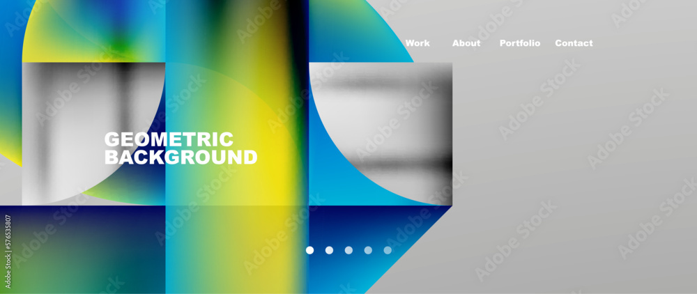 Minimal geometric abstract background. Circle and line design. Trendy techno business template for wallpaper, banner, background or landing Minimal geometric abstract background. Circle and line design. Trendy techno business template for wallpaper, banner, background or landing