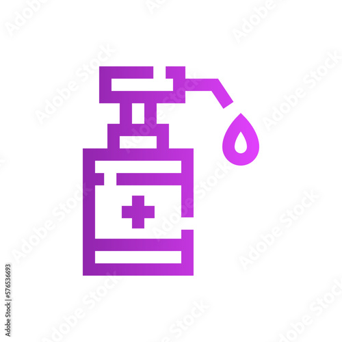disinfectant gradient icon