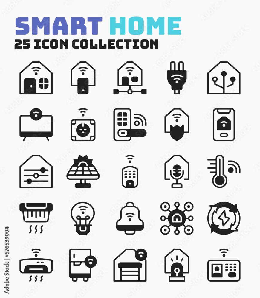 Collection of Smart Home Internet of Things Icon Pack. Pixel Perfect Icon with Mix Style. Collection of Smart Home Internet of Things Icon Pack. Pixel Perfect Icon with Mix Style.