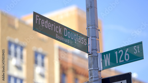Frederick Douglass Boulevard in Harlem New York - travel photography © 4kclips