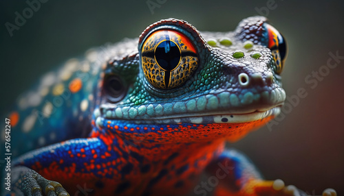 Close up image of a frog