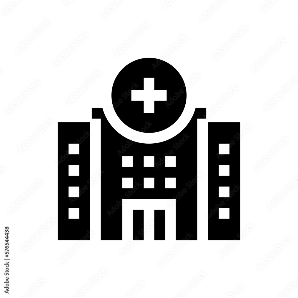 hospital glyph icon hospital glyph icon