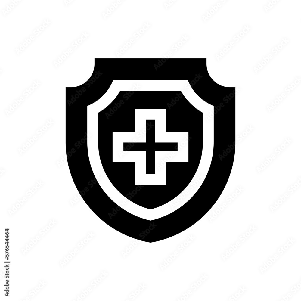 Obraz premium insurance glyph icon