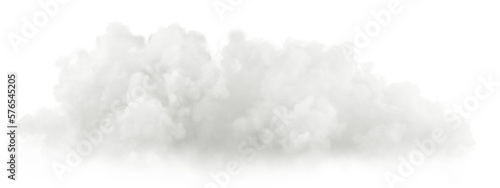 Realistic soft cloud floating cut out 3d rendering png
