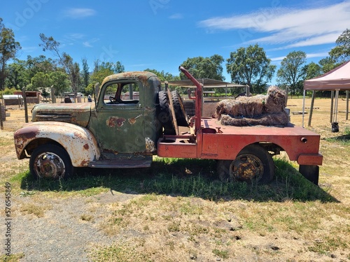 An old tractor in the farm at Napa Valley, California