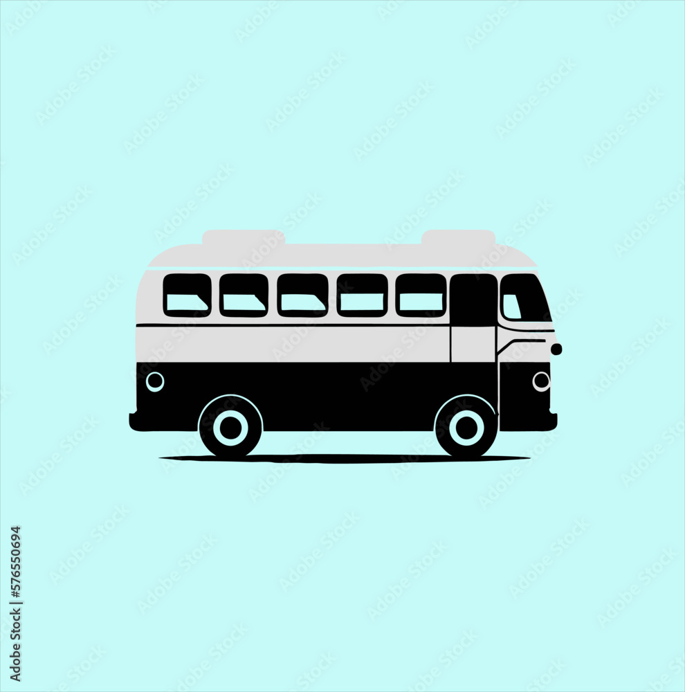 Bus icon set. bus vector icon, bus transport logo on yellow background Bus icon set. bus vector icon, bus transport logo on yellow background