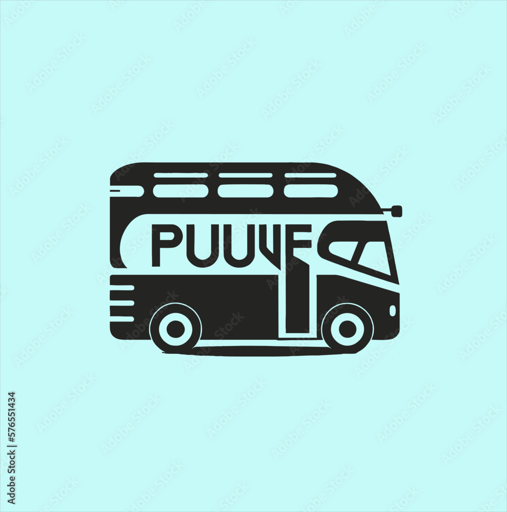 Bus icon set. bus vector icon, bus transport logo on yellow background Bus icon set. bus vector icon, bus transport logo on yellow background
