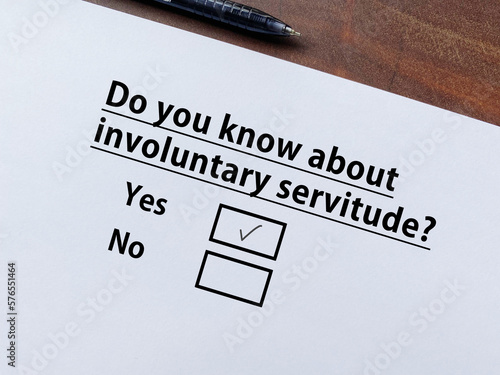 Φωτογραφία Questionnaire about trafficking