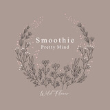 Smoothie pretty mind wild flower typographic slogan for t-shirt prints, posters, Mug design and other uses.