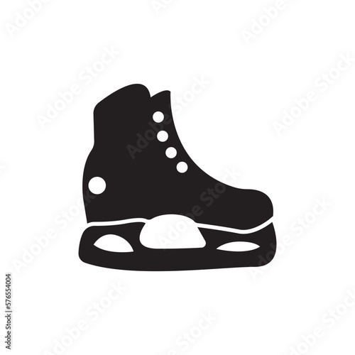 Ice skates icon symbol,illustration design template.