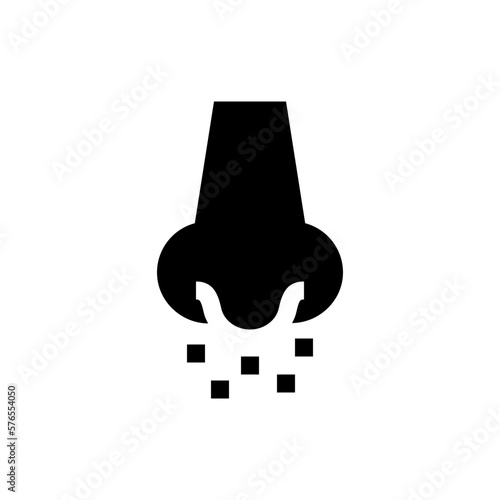 nose glyph icon