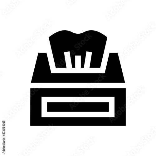 tissue glyph icon