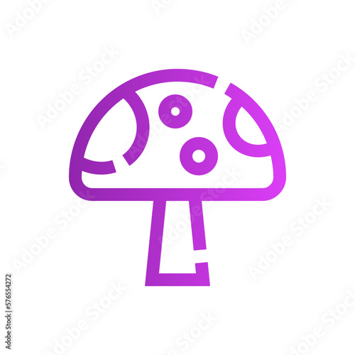 mushroom gradient icon