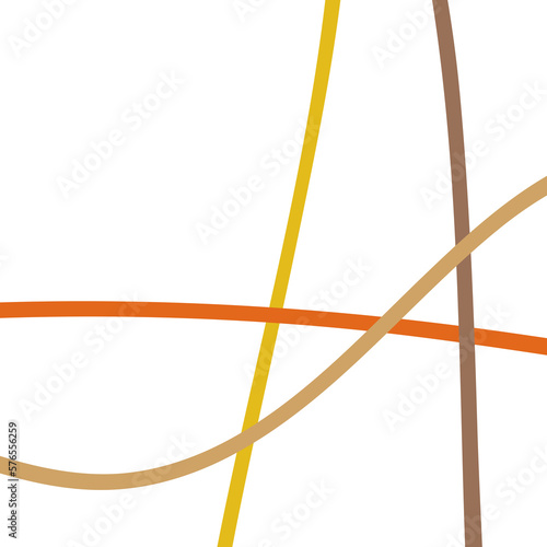 Yellow Brown Graphic Lines