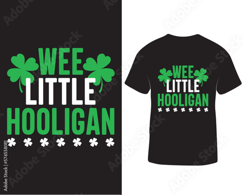 Wee Little Hooligan St Patrick's Day T-shirt Design