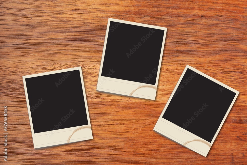 Empty blank classic retro photo frames Empty blank classic retro photo frames