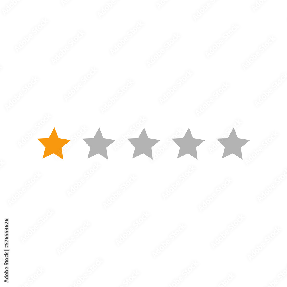 5 star rating review star png Stock Illustration | Adobe Stock