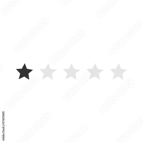 Fototapeta Naklejka Na Ścianę i Meble -  5 star rating review star png