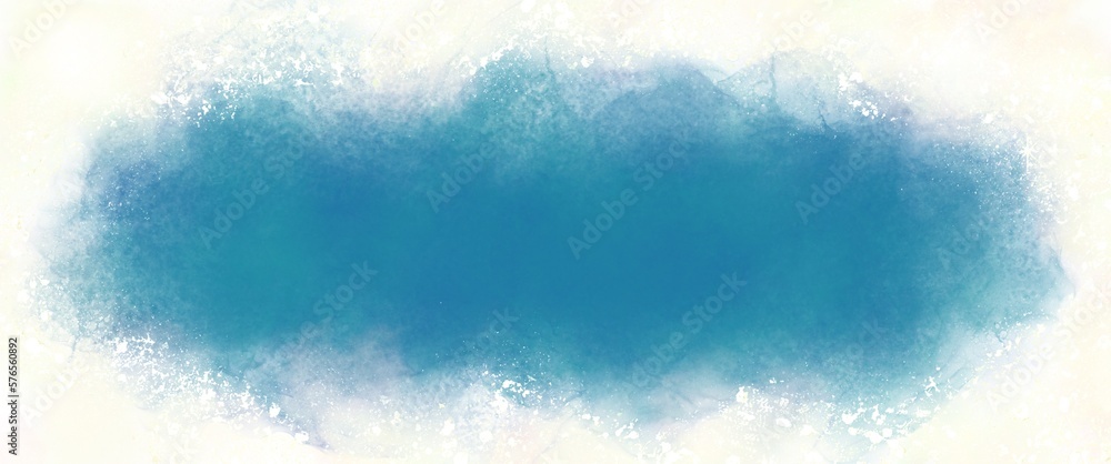 濃い青系の水彩画の背景素材