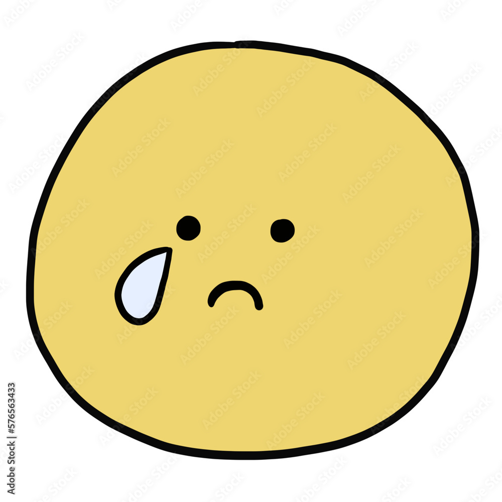 Cute emoticon simple illustration Cute emoticon simple illustration