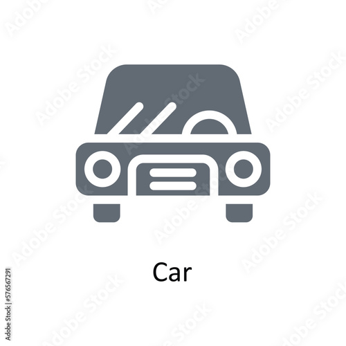 Car Vector Solid Icons. Simple stock illustration stock