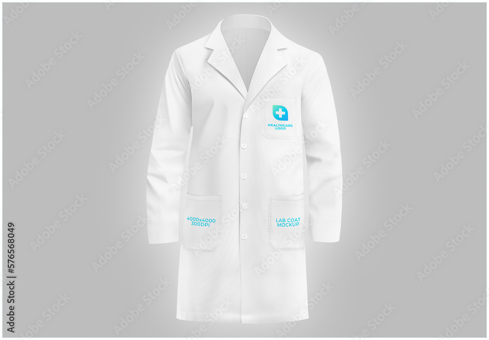 Lab Coat Mockup Stock Template Adobe Stock