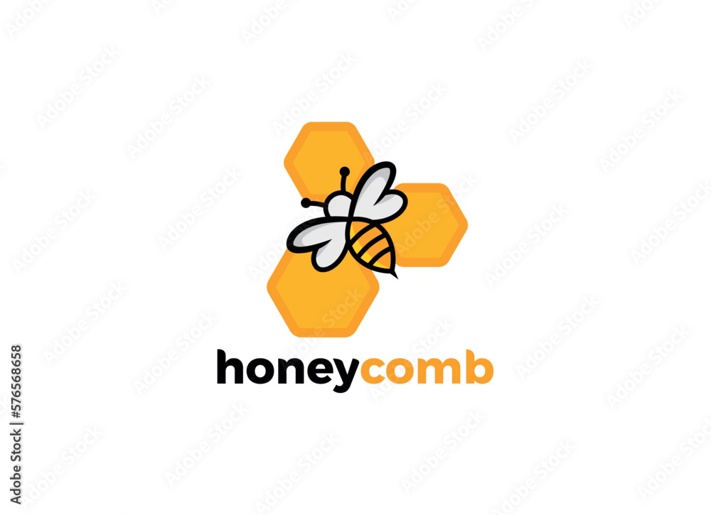 Honey Bee animals logo vector Honey Bee animals logo vector