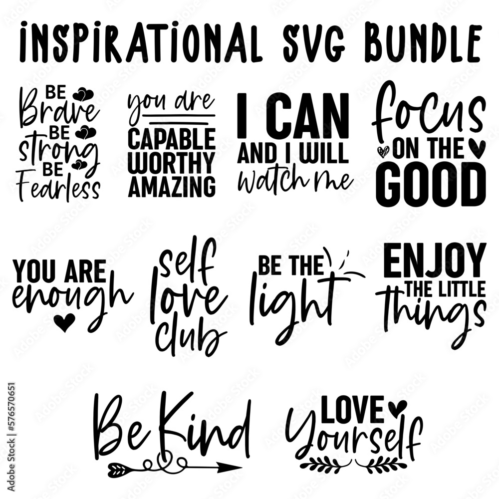 Inspirational SVG Bundle Inspirational SVG Bundle