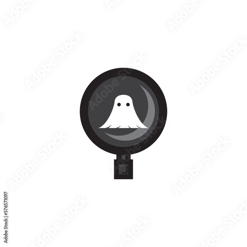 spy ghost logo icon illustration.