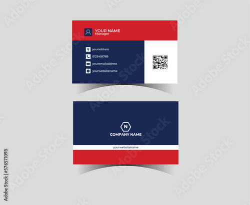 modern corporate business card template. business card design.