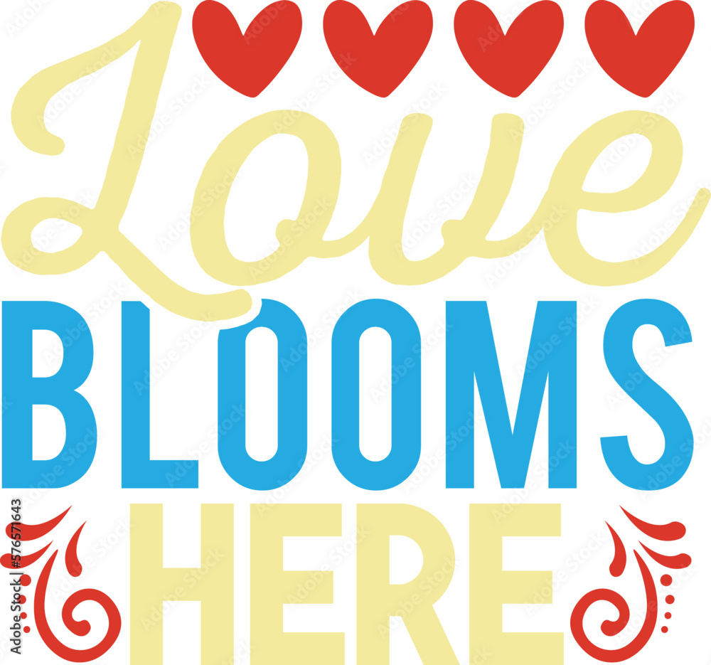 Love blooms here, Floral Svg, Rose Svg, Flower, Flower SVG, Floral Svg