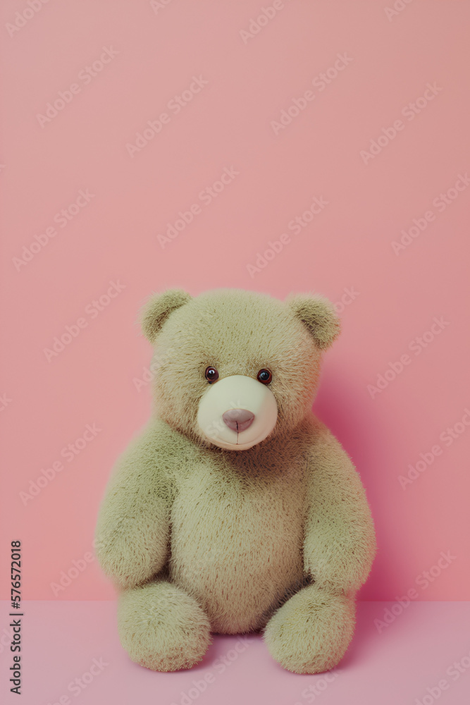 Illustration Of a Cute Teddy Bear Created With Generative AI technology Illustration Of a Cute Teddy Bear Created With Generative AI technology