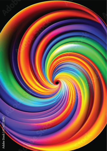 Fototapeta Naklejka Na Ścianę i Meble -  Abstract Colorful swirl background Poster A3 Format, A3 paper size