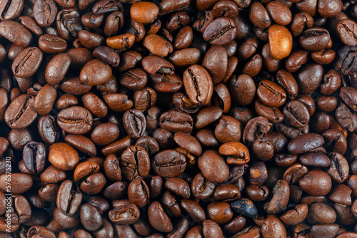 Close-up of coffee beans as a background image © Andrey