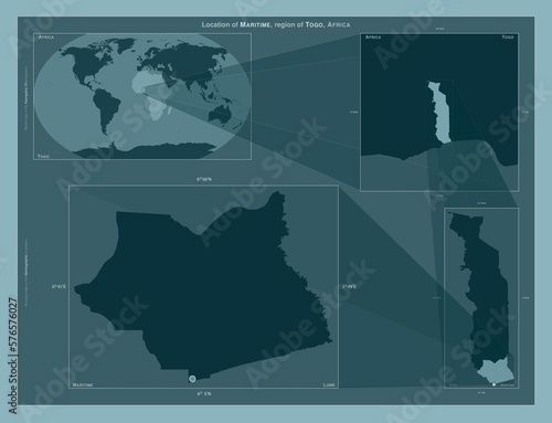 Maritime, Togo. Described location diagram