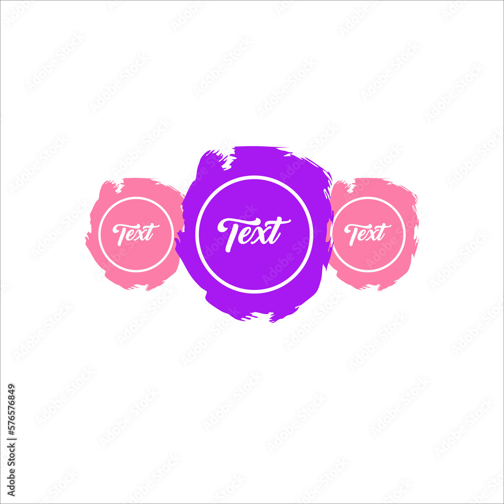 Grunge Brush vector illustration ,paint texture Line art, circle