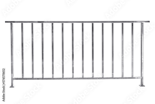 Stainless steel railing. Fototapet