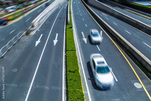 Wallpaper Mural traffic through city, cityscape of china. Torontodigital.ca
